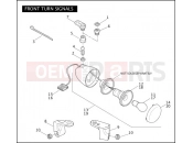 Harley-Davidson 2008 DYNA DYNA SUPER GLIDE  - FXD FRONT TURN SIGNALS