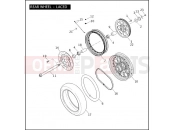 Harley-Davidson 2008 DYNA DYNA WIDE GLIDE 105TH ANV  - FXDWG ANV REAR WHEEL - LACED