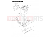 BATTERY, TRAY & CABLES - Harley-Davidson FLTR SIDECAR - SIDECAR FOR FLTR 2008