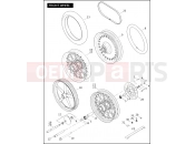 HARLEY-DAVIDSON SOFTAIL CUSTOM  - FXSTC FRONT WHEEL (2 OF 2)