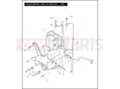 Harley-Davidson 2008 TOURING ULTRA CLASSIC  - FLHTCU REAR BRAKE LINES & MODULE - ABS