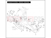Harley-Davidson 2008 VRSC VRSCAW W/ABS  - VRSCAWA EXHAUST SYSTEM - VRSCDX, VRSCDXA