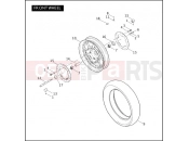 Harley-Davidson 2007 CVO/CUSTOM CVO ROAD KING  - FLHRSE3 FRONT WHEEL