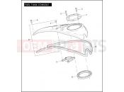 Harley-Davidson 2007 CVO/CUSTOM CVO DYNA  - FXDSE FUEL TANK CONSOLE