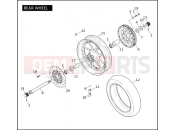 Harley-Davidson 2007 CVO/CUSTOM CVO DYNA  - FXDSE REAR WHEEL