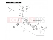 Harley-Davidson 2007 DYNA DYNA STREET BOB  - FXDB FRONT TURN SIGNALS