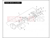 Harley-Davidson 2007 DYNA DYNA WIDE GLIDE  - FXDWG FRONT BRAKE CALIPER