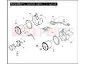 HARLEY-DAVIDSON ELECTRA GLIDE STANDARD  - FLHT INSTRUMENTS - FLHTCU, FLHTC, FLHT & FLHX