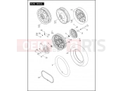HARLEY-DAVIDSON ELECTRA GLIDE STANDARD  - FLHT REAR WHEEL