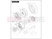 Harley-Davidson 2007 VRSC VRSCAW V-ROD  - VRSCAW REAR WHEEL