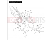FRAME & JIFFY STAND - Harley-Davidson CVO V-ROD - VRSCSE2 2006