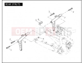 REAR STRUTS - Harley-Davidson CVO VR DESTROYER - VRXSE 2006