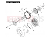 REAR WHEEL - LACED - Harley-Davidson DYNA STREET BOB - FXDBI 2006