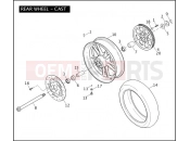 Harley-Davidson 2006 DYNA DYNA SUPER GLIDE  - FXDI REAR WHEEL - CAST