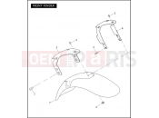 Harley-Davidson 2006 VRSC VRSCA V-ROD  - VRSCA FRONT FENDER
