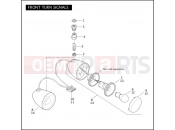 Harley-Davidson 2006 VRSC VRSCA V-ROD  - VRSCA 105 FRONT TURN SIGNALS