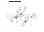 Harley-Davidson 2006 VRSC VRSCA V-ROD  - VRSCA 105 PISTONS & CRANKSHAFTS