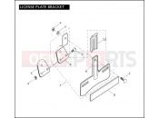 LICENSE PLATE BRACKET - Harley-Davidson CVO FAT BOY - FLSTFSE 2005