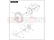REAR WHEEL - Harley-Davidson CVO FAT BOY - FLSTFSE 2005