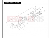 Harley-Davidson 2005 DYNA DYNA SUPER GLIDE  - FXD FRONT BRAKE CALIPER