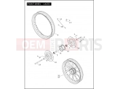 Harley-Davidson 2005 DYNA DYNA SUPER GLIDE  - FXDI FRONT WHEEL - LACED
