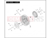 Harley-Davidson 2005 DYNA DYNA SUPER GLIDE  - FXDI REAR WHEEL - LACED