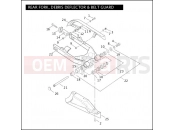 Harley-Davidson 2005 DYNA DYNA LOW RIDER  - FXDLI REAR FORK, DEBRIS DEFLECTOR & BELT GUARD
