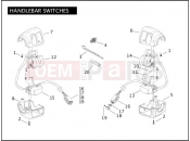 Harley-Davidson 2005 DYNA DYNA WIDE GLIDE  - FXDWGI HANDLEBAR SWITCHES