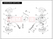 Harley-Davidson 2005 SOFTAIL FAT BOY  - FLSTF HANDLEBAR SWITCHES