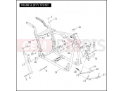 HARLEY-DAVIDSON FAT BOY  - FLSTFI FRAME & JIFFY STAND