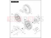 Harley-Davidson 2005 SOFTAIL NIGHT TRAIN  - FXSTB FRONT WHEEL (2 OF 2)