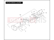 Harley-Davidson 2005 VRSC VRSCB V-ROD 98  - VRSCB 98 FRONT BRAKE CALIPER