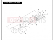 Harley-Davidson 2004 DYNA DYNA SUPER GLIDE  - FXDI FRONT BRAKE CALIPER