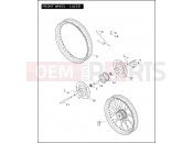 Harley-Davidson 2004 DYNA DYNA WIDE GLIDE  - FXDWGI FRONT WHEEL - LACED
