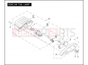 Harley-Davidson 2004 SIDECAR FLHRS/I SIDECAR  - SIDECAR FOR FLHRS/I SIDECAR TAIL LAMP