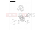 HARLEY-DAVIDSON SOFTAIL STANDARD  - FXST FRONT WHEEL