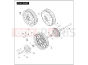 Harley-Davidson 2004 TOURING ROAD KING  - FLHRI REAR WHEEL