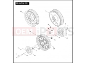 HARLEY-DAVIDSON ELECTRA GLIDE STANDARD  - FLHT FRONT WHEEL