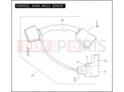 HARLEY-DAVIDSON ELECTRA GLIDE STANDARD  - FLHT HARNESS, BANK ANGLE SENSOR