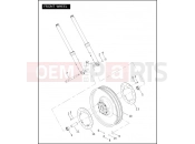 Harley-Davidson 2004 VRSC VRSCA V-ROD  - VRSCA FRONT WHEEL
