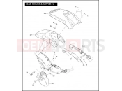 Harley-Davidson 2004 VRSC VRSCB V-ROD  - VRSCB REAR FENDER & SUPPORTS