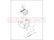 BATTERY, TRAY & CABLES - Harley-Davidson CVO ROAD KING - FLHRSEI2 2003