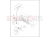 FRONT TURN SIGNALS & MIRRORS - Harley-Davidson CVO ROAD KING - FLHRSEI2 2003