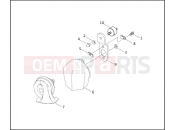 HORN - Harley-Davidson CVO ROAD KING - FLHRSEI2 2003