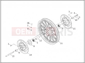 HARLEY-DAVIDSON DYNA LOW RIDER  - FXDL FRONT WHEEL - CAST
