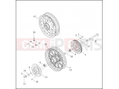 Harley-Davidson 2003 TOURING ROAD GLIDE  - FLTR REAR WHEEL
