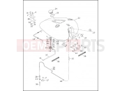 Harley-Davidson 2002 SOFTAIL NIGHT TRAIN  - FXSTBI FUEL TANK - FXSTD