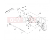 Harley-Davidson 2002 VRSC VRSCA V-ROD 98  - VRSCA 98 HEADLAMP