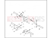 FOOTRESTS - Harley-Davidson CVO DYNA WIDE GLIDE - FXDWG2 2001