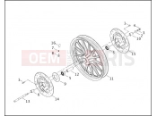 Harley-Davidson 2000 DYNA DYNA SUPER GLIDE SPORT  - FXDX FRONT WHEEL - CAST